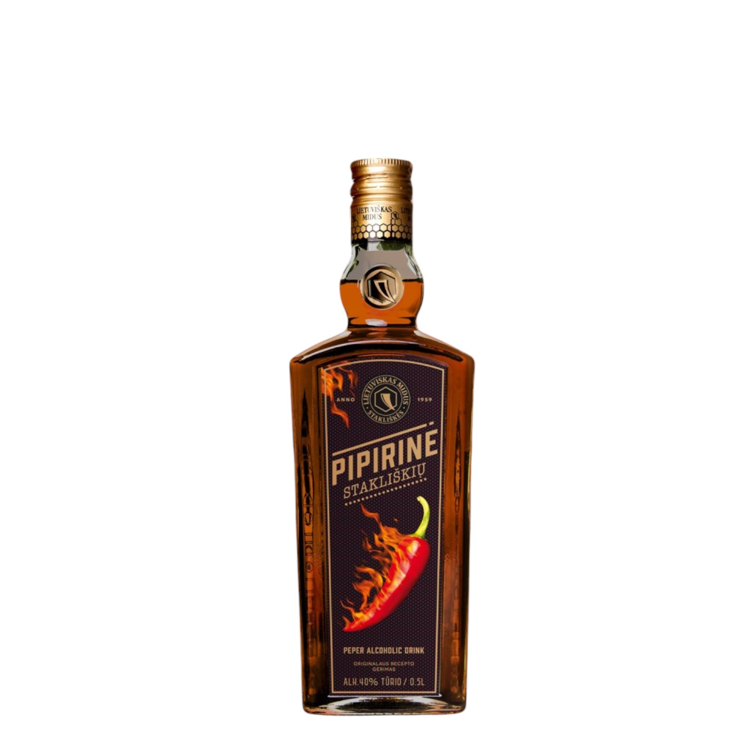 Miód Litewski Stakliskiu Pipirine 0.5L 40%