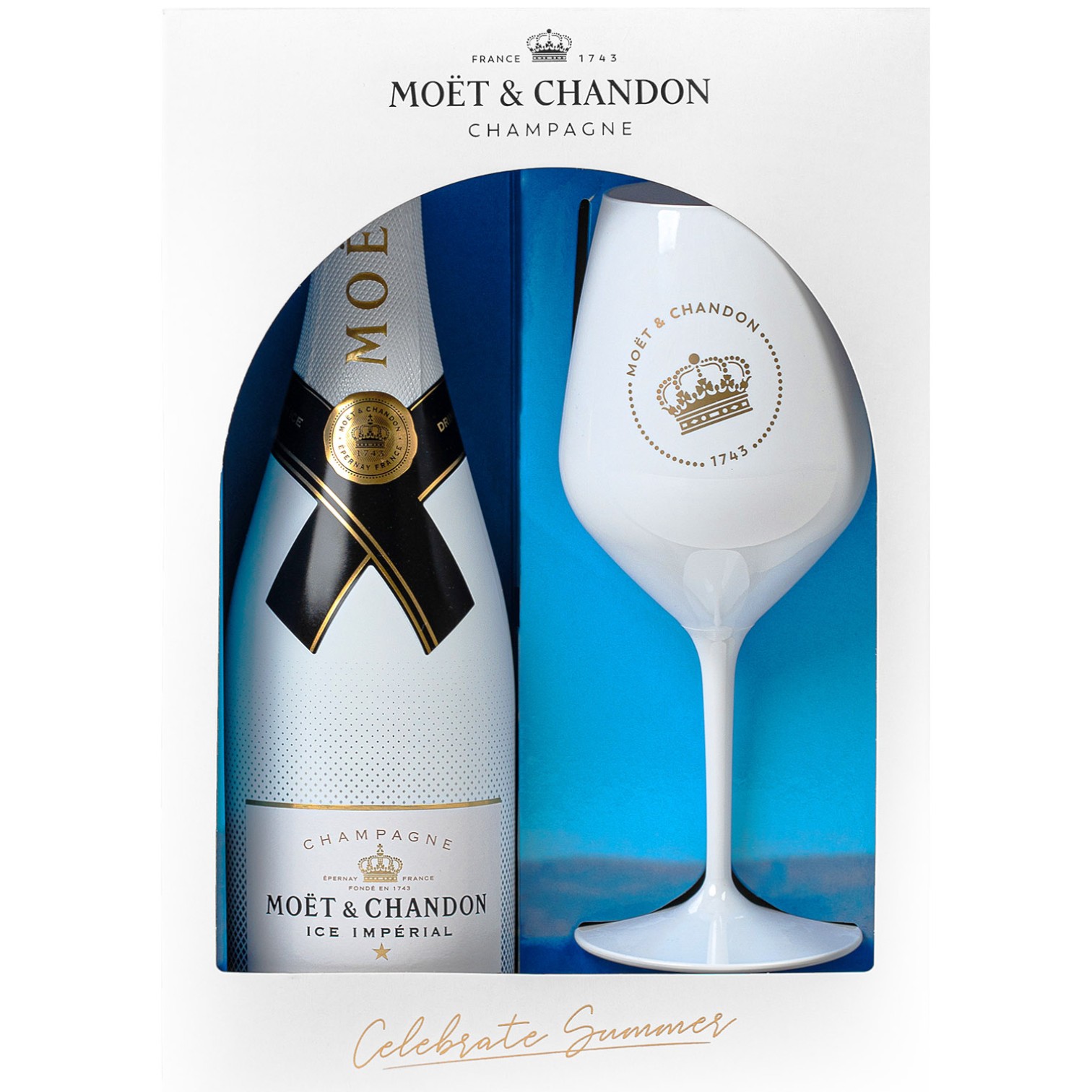 Champagne Moet & Chandon Ice Imperial 0,75 + Kieliszek