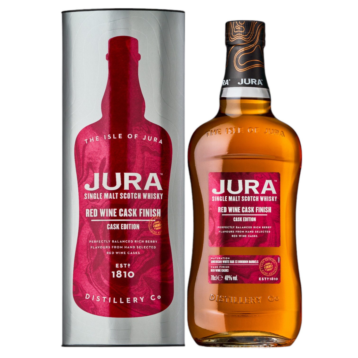 Whisky Jura Red Wine Cask Finish 0,7L 40%