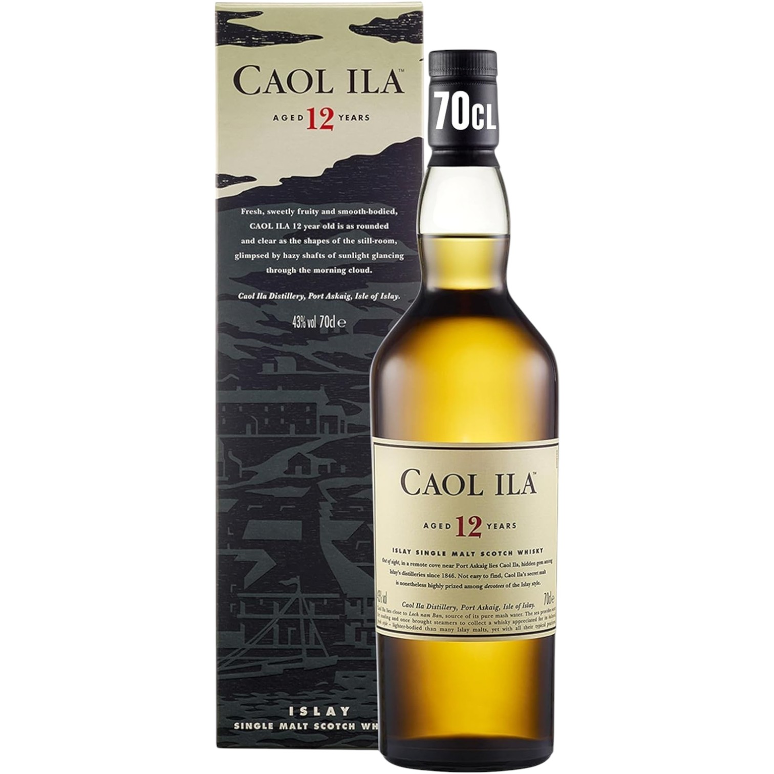 Whisky Caol Ila 12 YO 0,7 43%