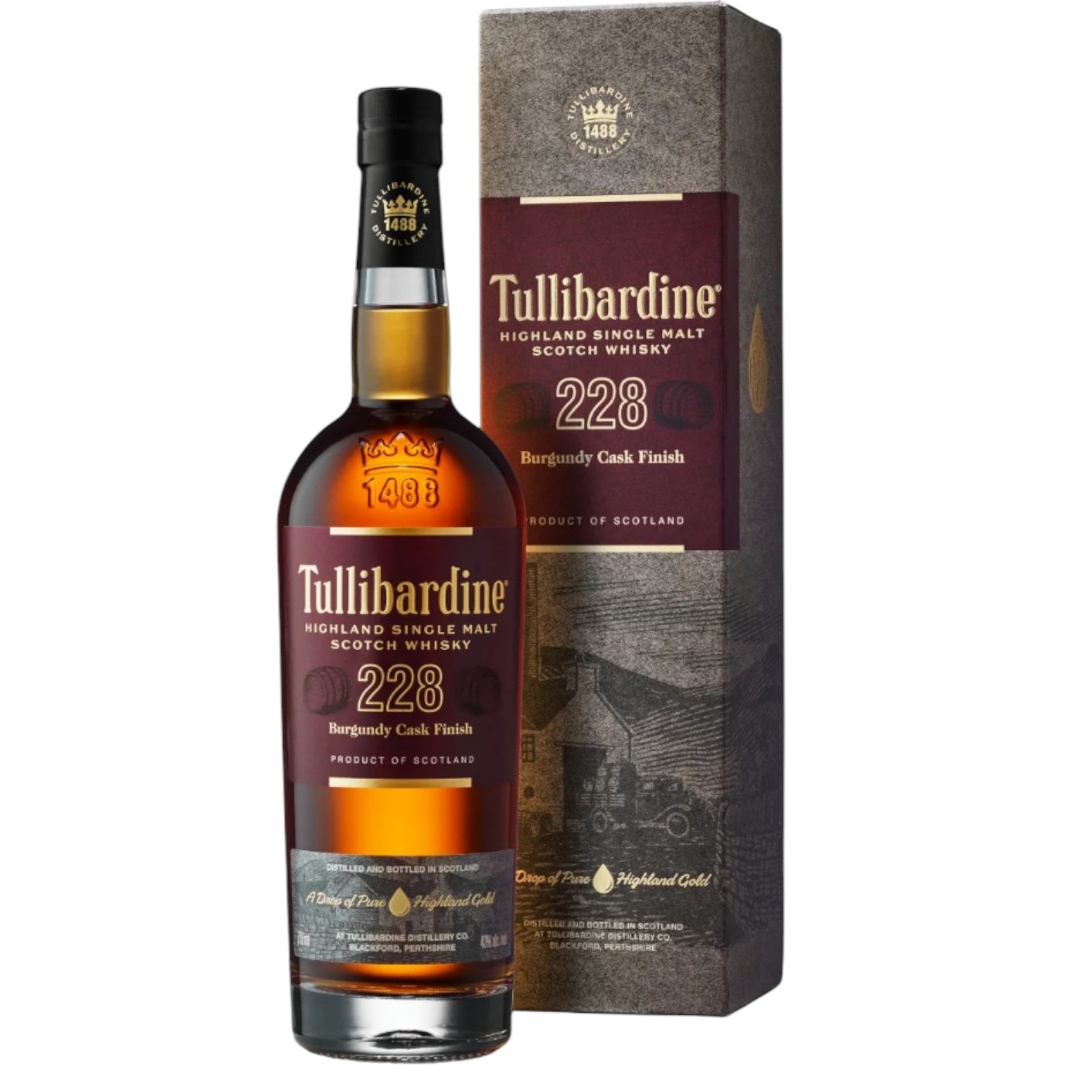 Whisky Tullibardine 228 Burgundy 43% 0,7
