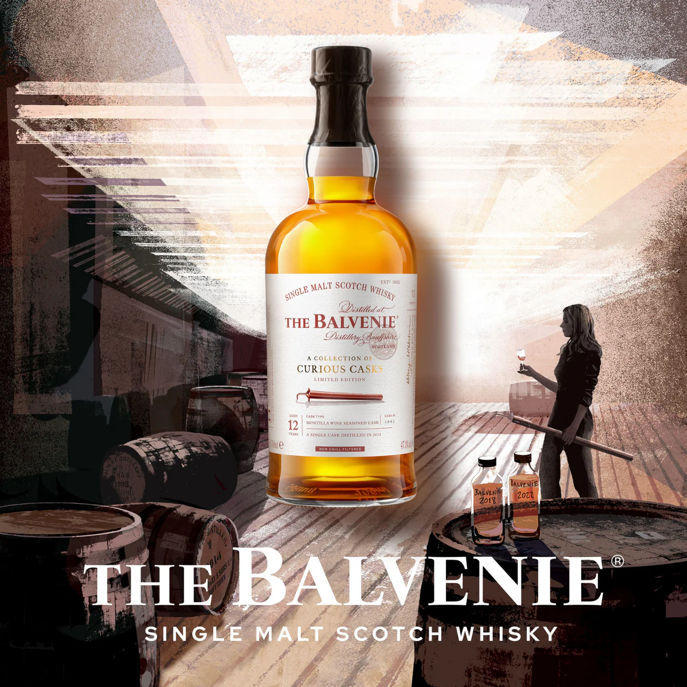 Whisky The Balvenie Montilla Wine Seasoned Cask 12 YO - obrazek 3