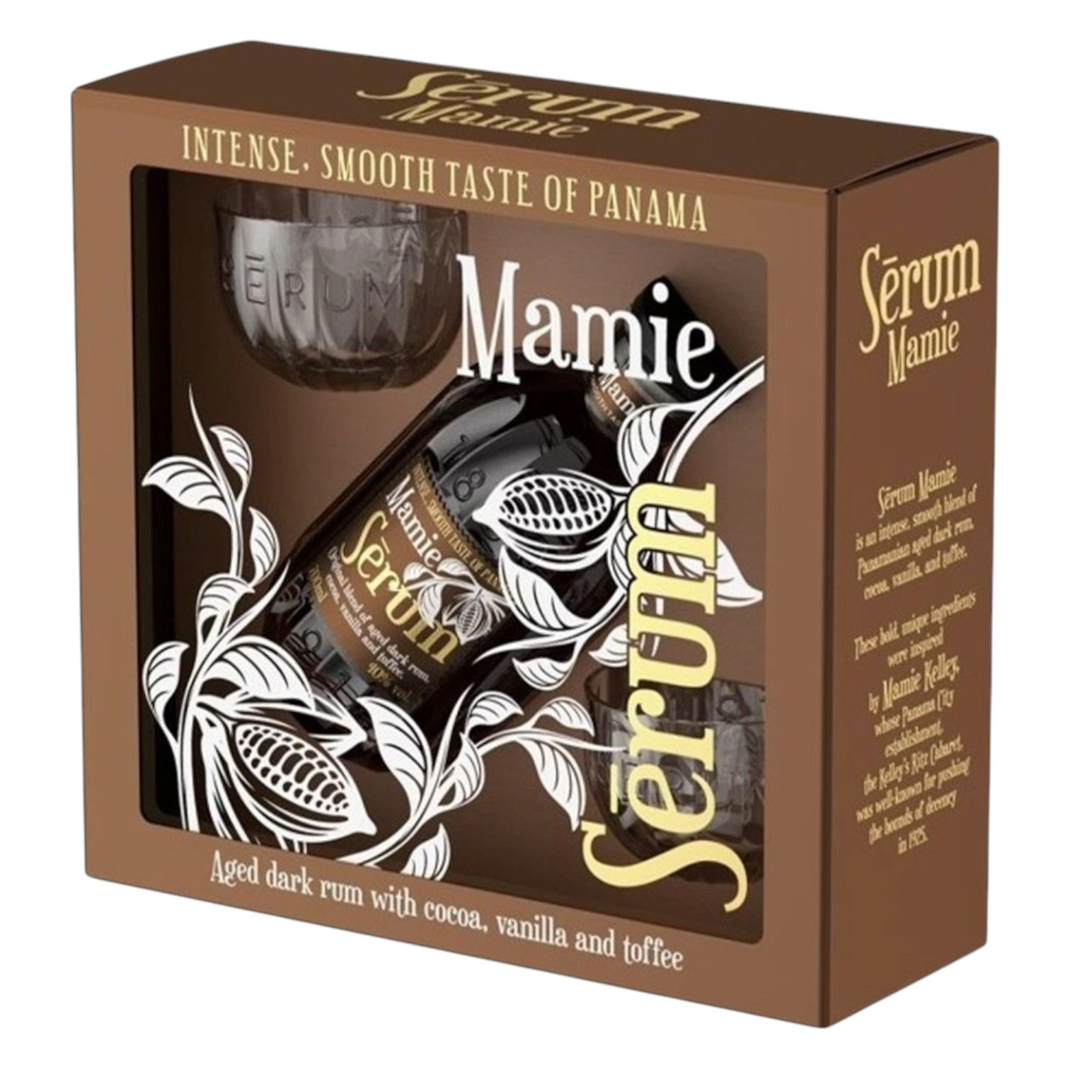 Rum Serum Mamie 40% 0,7 + szklanki