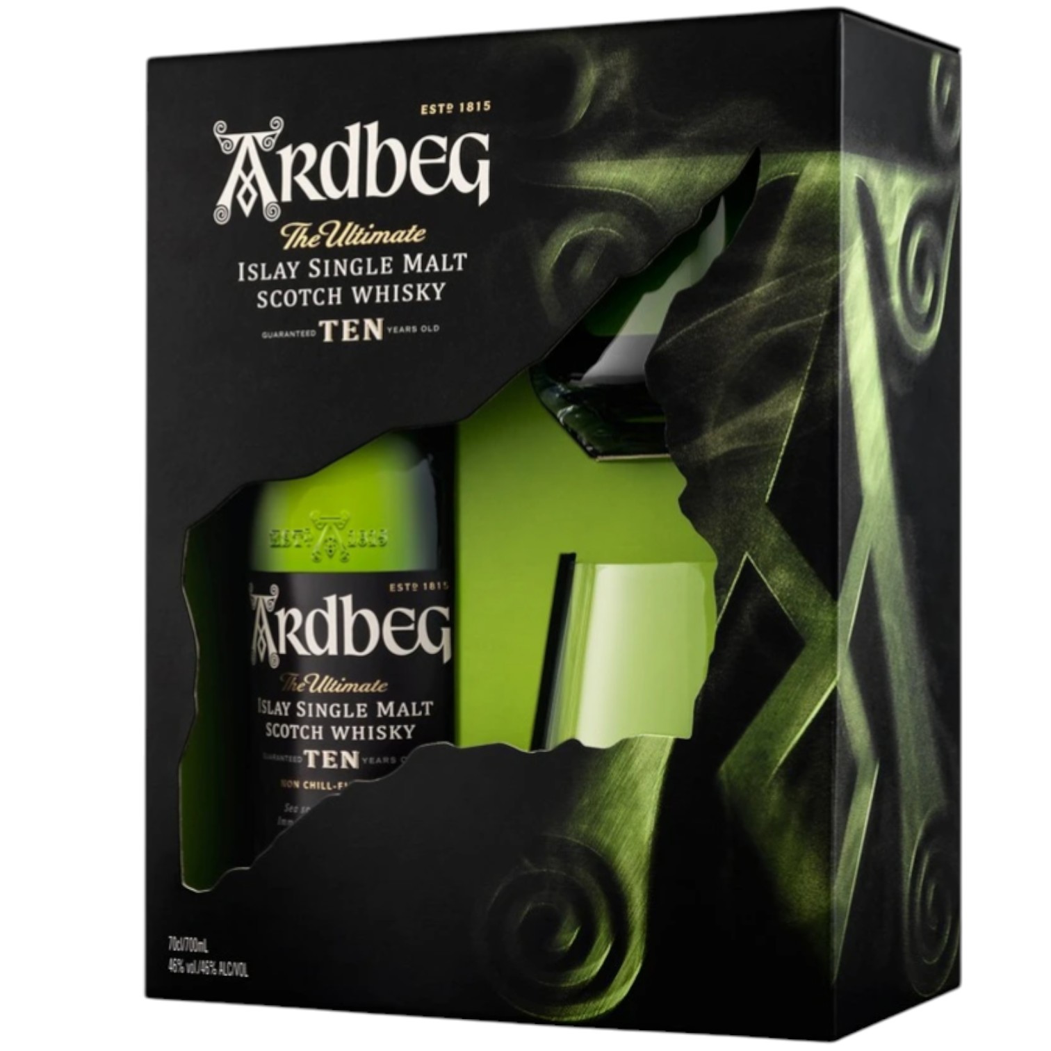 Whisky Ardberg 10YO 0,7 KARTONIK+SZKLANKI