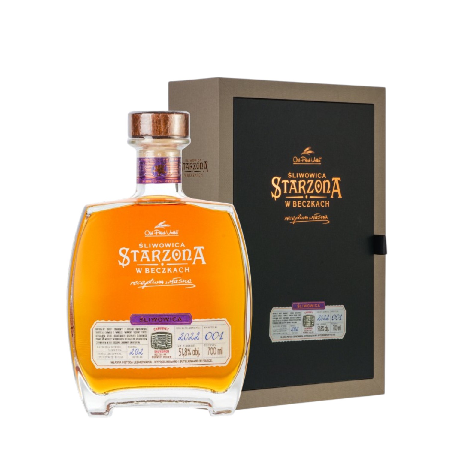 Śliwowica Starzona w Beczkach 0,7L 50,4%